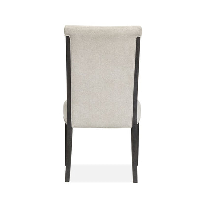 Plum Creek Ravenwood Black Upholstered Side Chair Two Pack