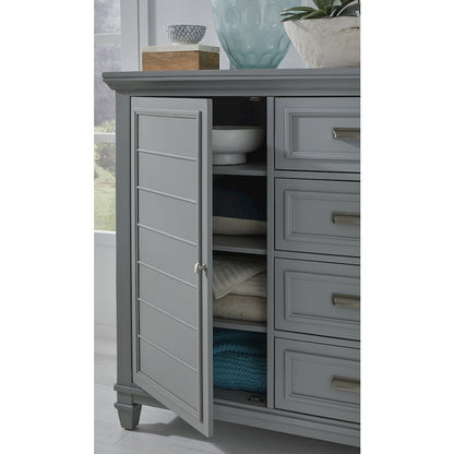 Charleston Harbor Gray Grey Door Chest