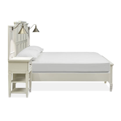 Willowbrook Egg Shell White With Slight Rub Through Queen Wall Panel Bed