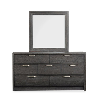 Kinsley Black Heron Dresser With Portrait Mirror