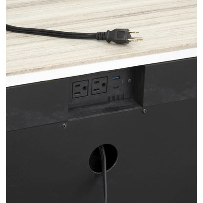 Plum Creek Ravenwood Black Open Nightstand