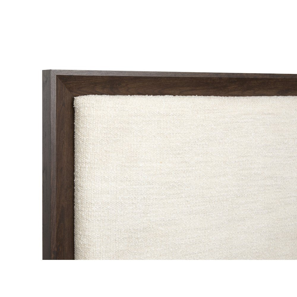 Llewellyn Columbian Walnut Queen Upholstered Panel Bed