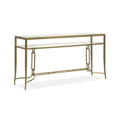 Lorena Burnished Brass Rectangular Cocktail Table