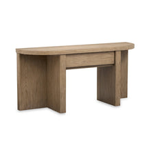 Hayden Golden Oat Demilune Sofa Table