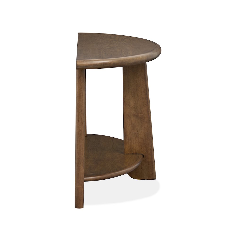 Tanner Tawny Brown Demilune Sofa Table