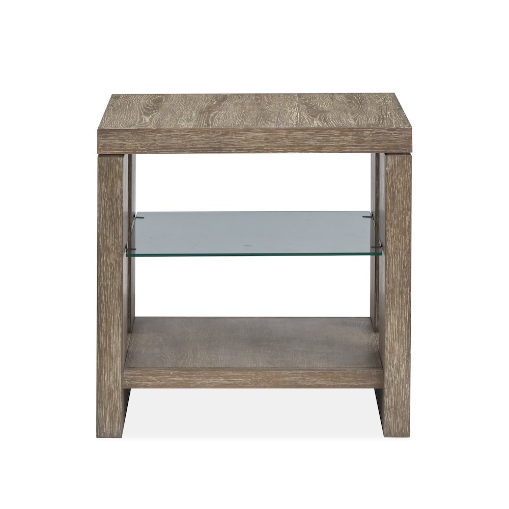 Conway Spiced Brown Rectangular End Table