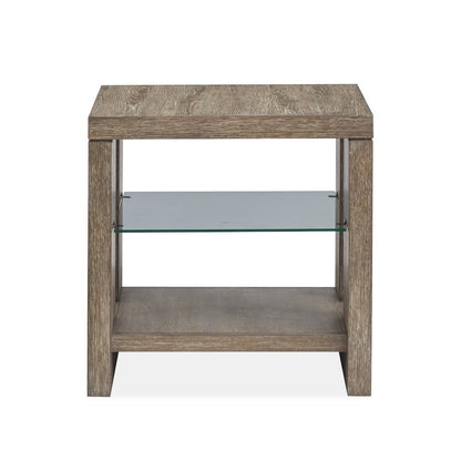 Conway Spiced Brown Rectangular End Table