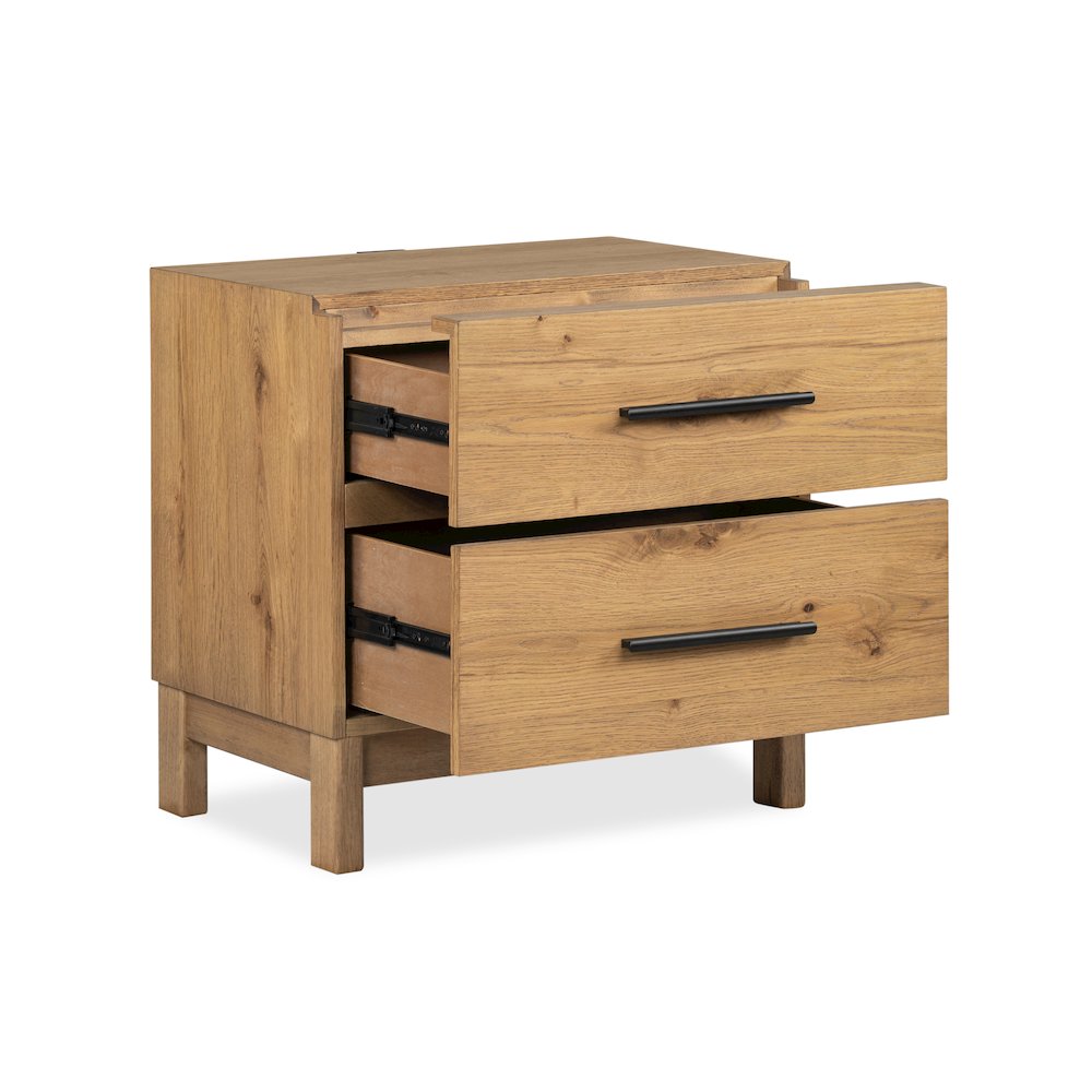 Davenport Rustic Caramel Drawer Nightstand