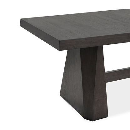 Tauren Coffee Bean Extendable Double Pedestal Dining Table