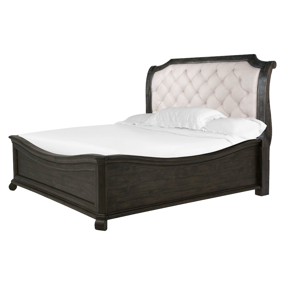 Bellamy Peppercorn Queen Sleigh Bed