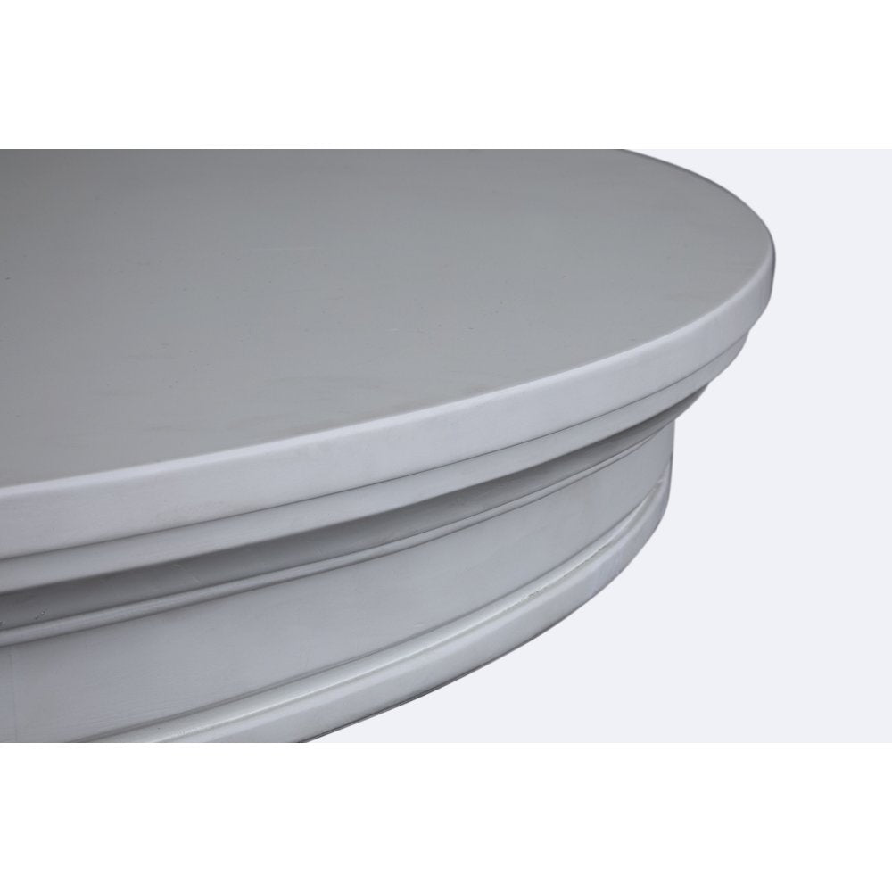 Charleston Harbor Gray Grey Extendable 48" Round Dining Table