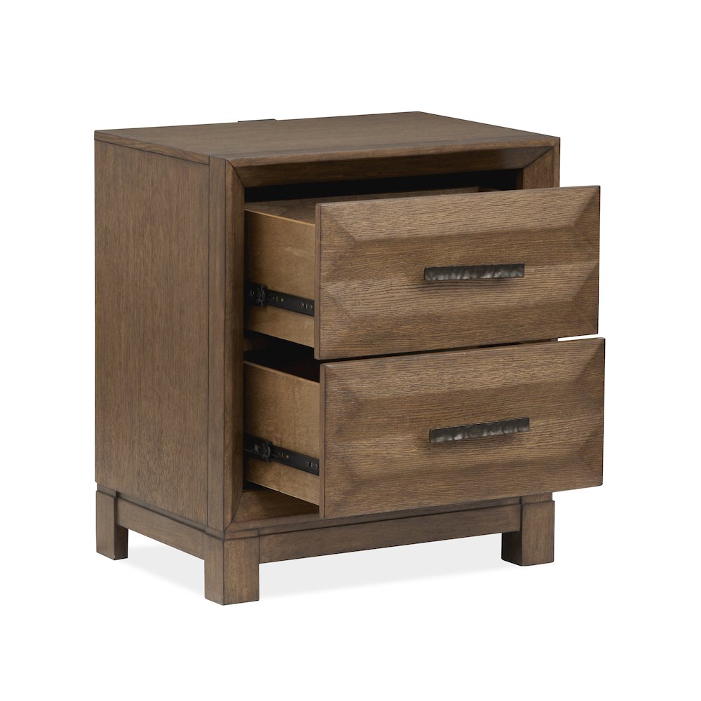 Callisto Bourbon Brown Drawer Nightstand