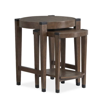Kaysen Wallaby And Matte Black Nesting End Table