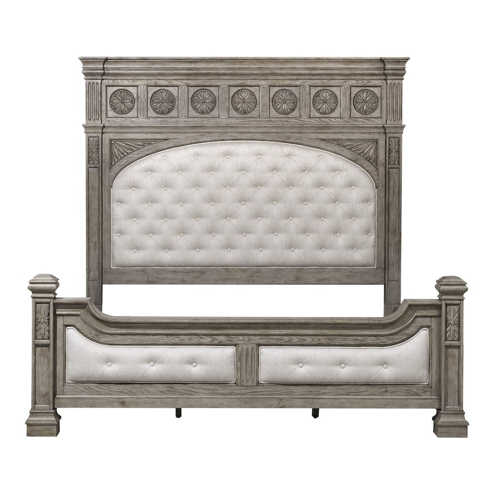 Pulaski Kingsbury French Gray Queen Panel Bed