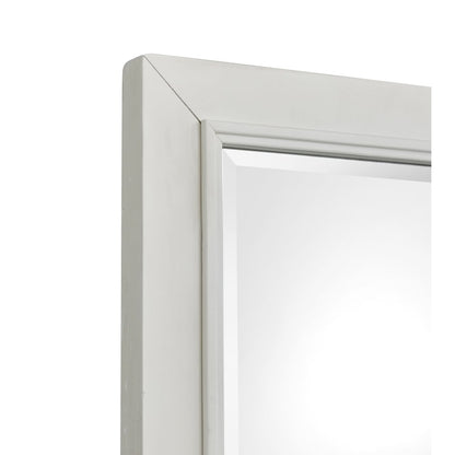 Charleston White Dove White Landscape Mirror