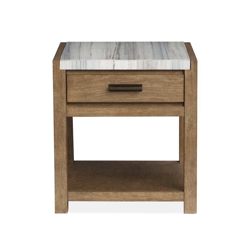 Plum Creek Sierra Brown Rectangular End Table