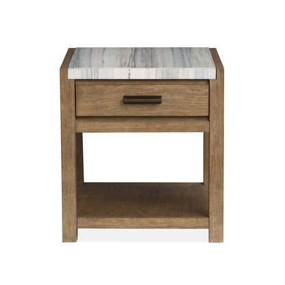 Plum Creek Sierra Brown Rectangular End Table