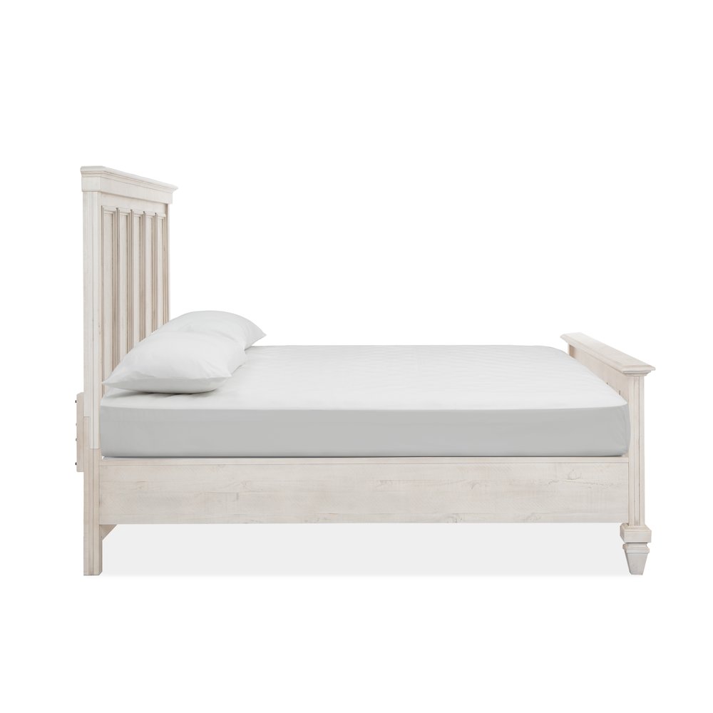 Newport Alabaster Queen Panel Bed