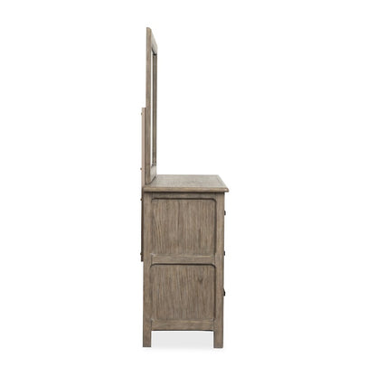 Claremont Smokey Taupe Dresser With Landscape Mirror