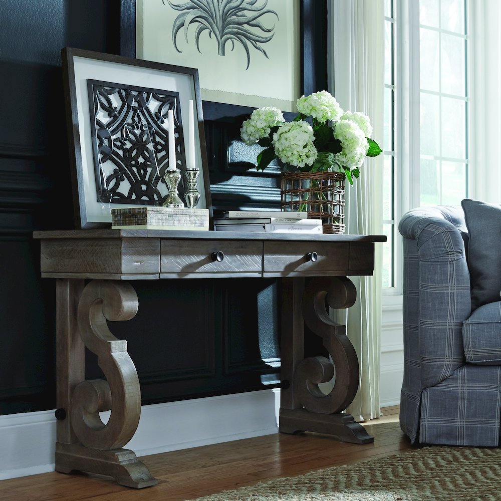 Tinley Park Dove Tail Grey Rectangular Sofa Table