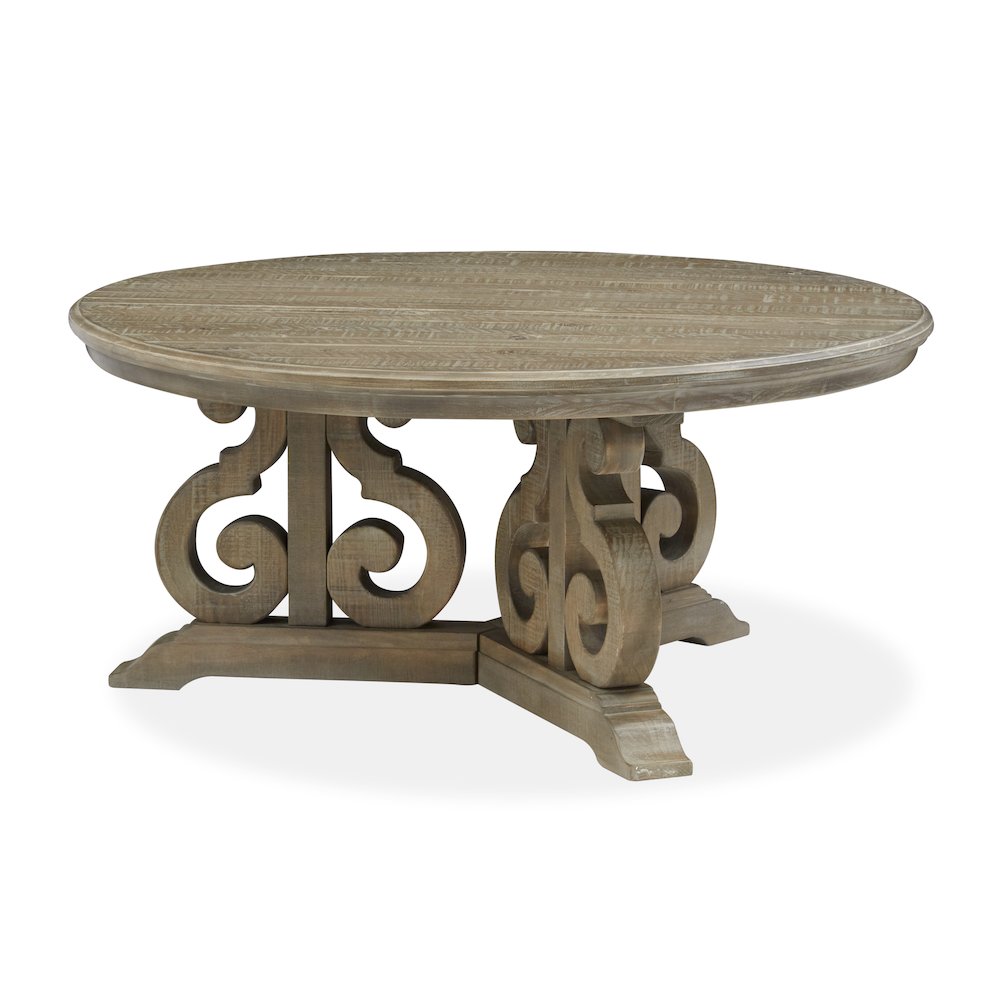 Tinley Park Dove Tail Grey Round Cocktail Table