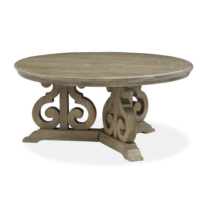 Tinley Park Dove Tail Grey Round Cocktail Table