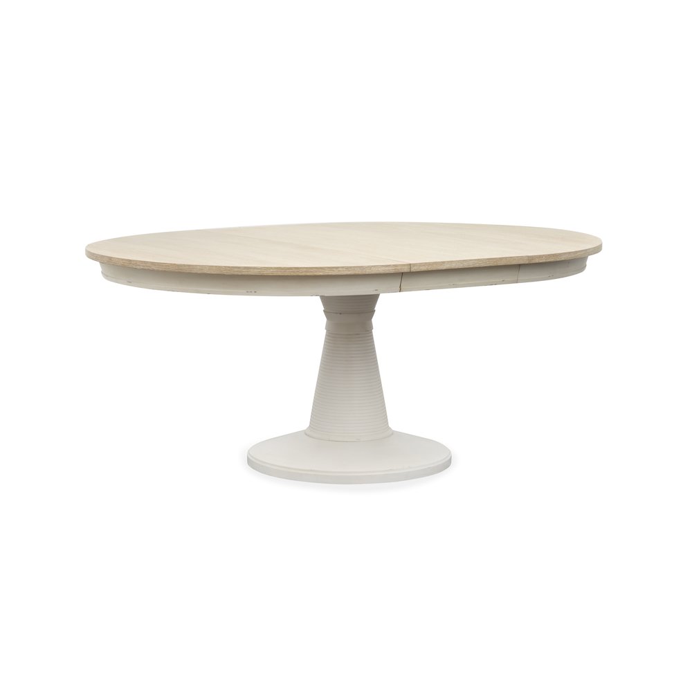Echo Isles Sea Pearl And Driftwood Extendable 54" Round Dining Table