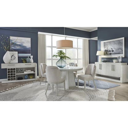 Lorelei Misty Cloud Extendable 54" Round Dining Table