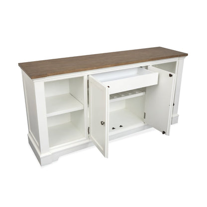 Kingston Whisper White And Cerused Nutmeg Credenza