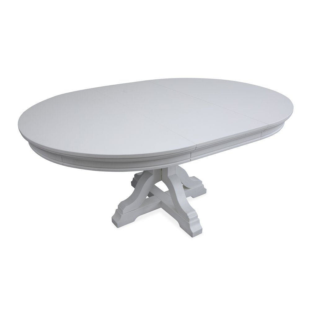 Charleston Harbor Gray Grey Extendable 48" Round Dining Table