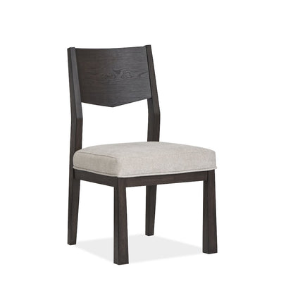 Tauren Coffee Bean Upholstered Side Chair Two Pack