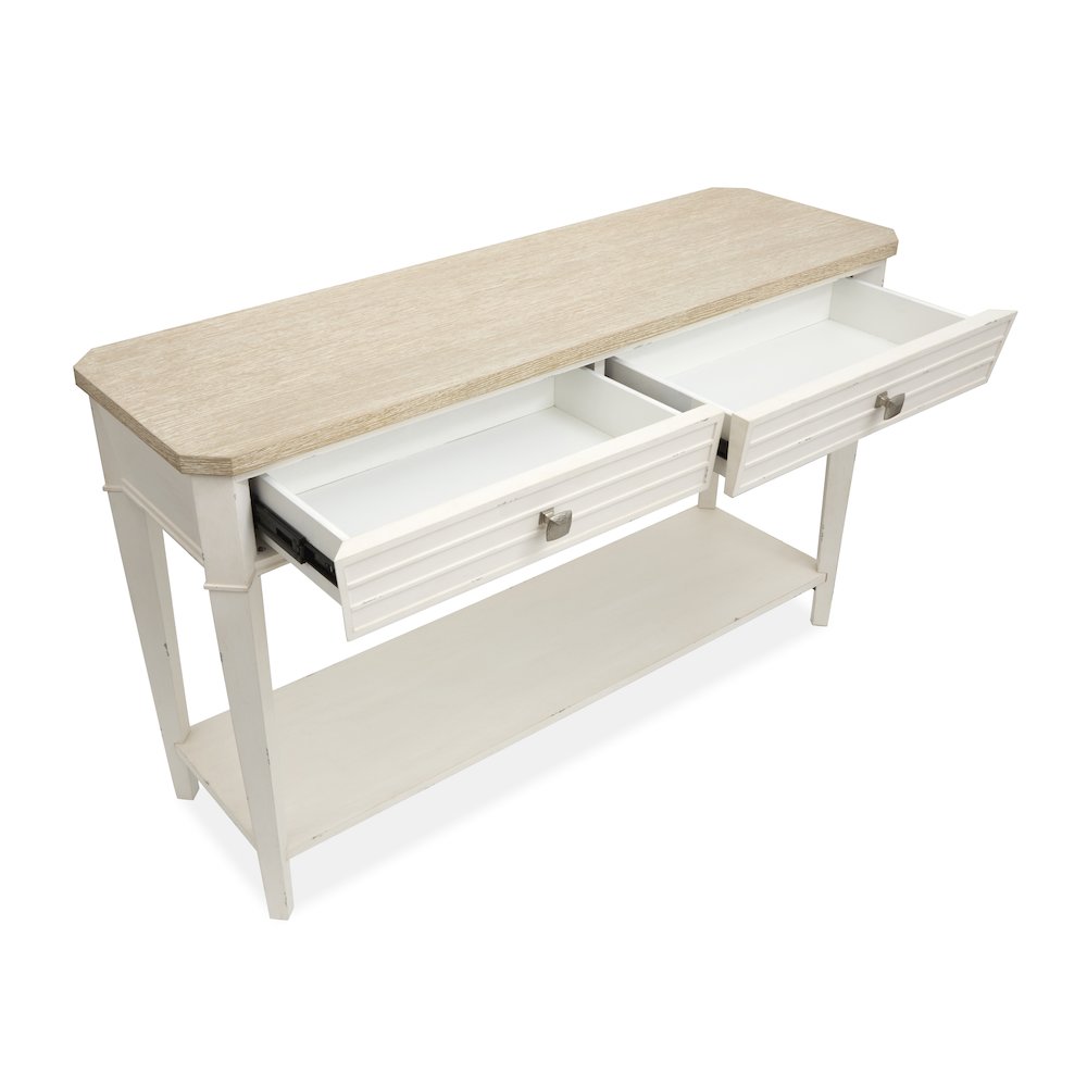 Echo Isles Sea Pearl And Driftwood Rectangular Sofa Table
