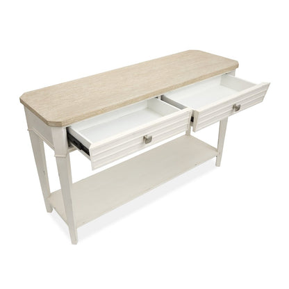 Echo Isles Sea Pearl And Driftwood Rectangular Sofa Table