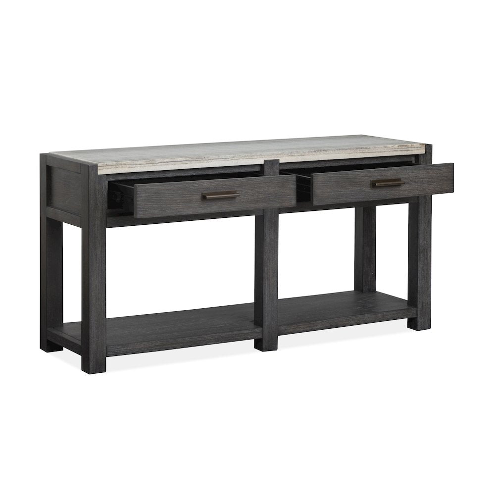 Plum Creek Ravenwood Black Rectangular Sofa Table