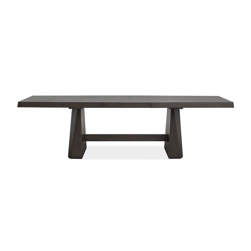 Tauren Coffee Bean Extendable Double Pedestal Dining Table