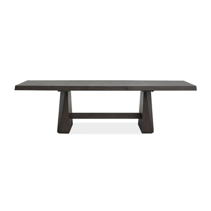Tauren Coffee Bean Extendable Double Pedestal Dining Table