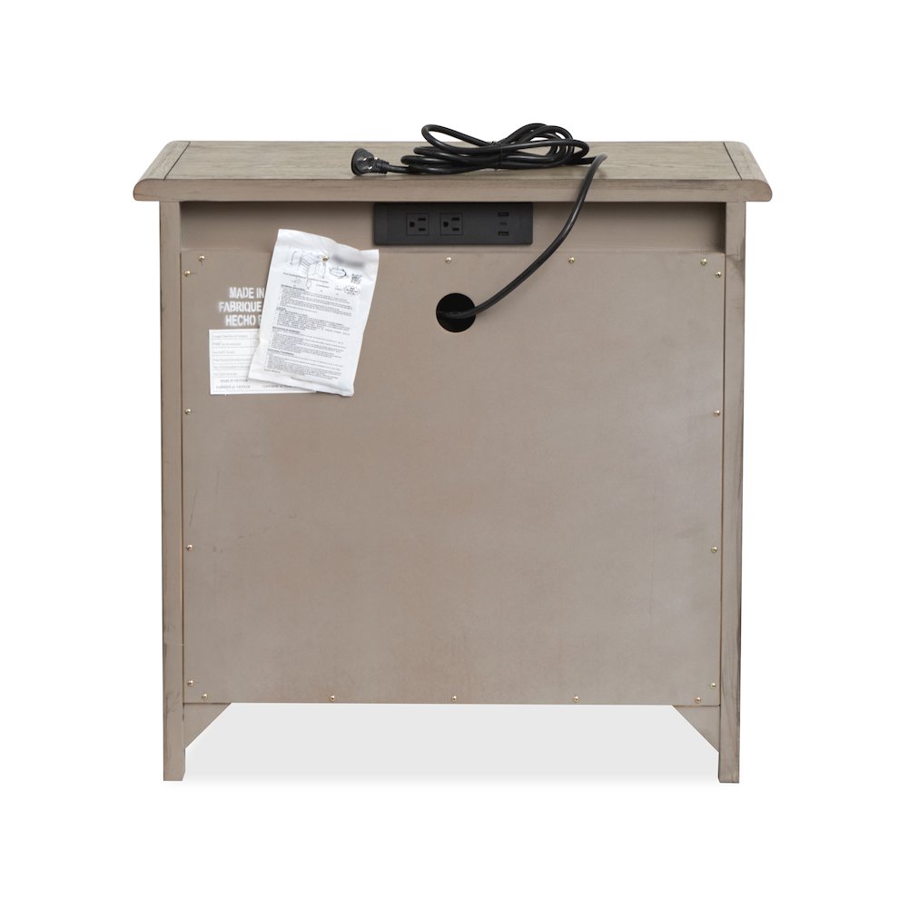 Claremont Smokey Taupe Drawer Nightstand