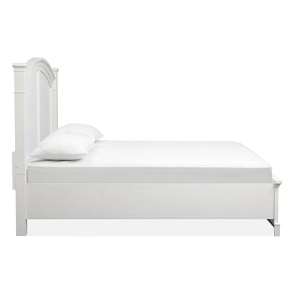 Kingston Whisper White And Cerused Nutmeg Queen Panel Storage Bed
