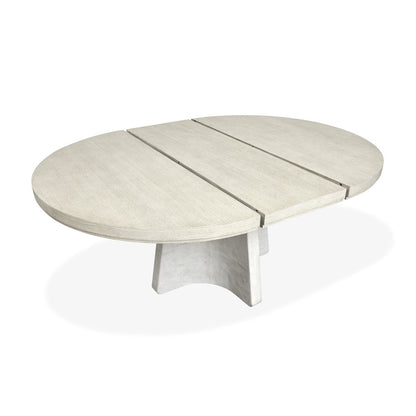 Lorelei Misty Cloud Extendable 54" Round Dining Table