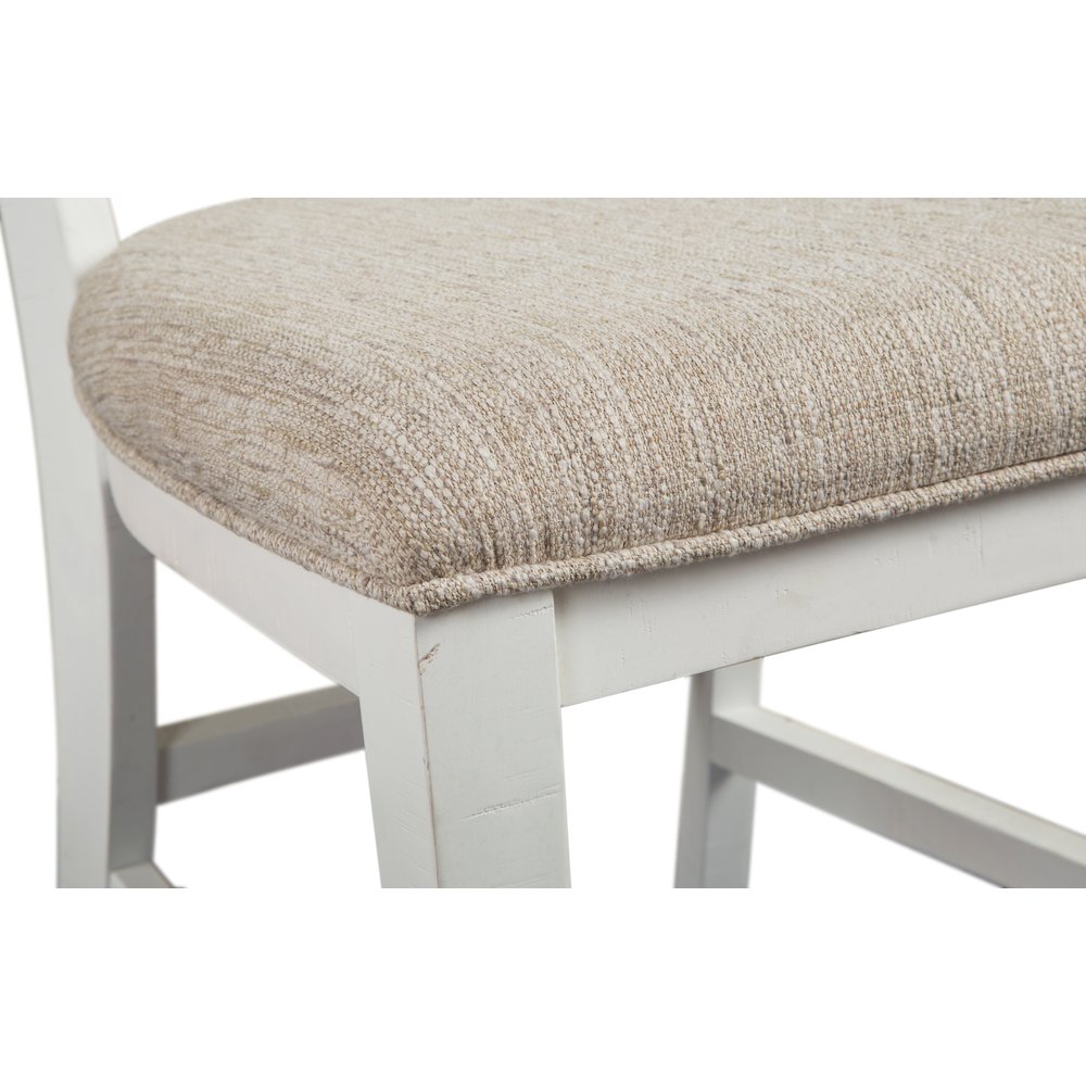 Heron Cove Chalk White And Dovetail Grey Upholstered Side Chair Two Pack