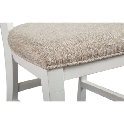 Heron Cove Chalk White And Dovetail Grey Upholstered Side Chair Two Pack
