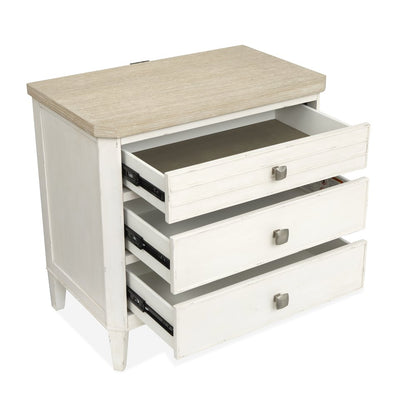 Echo Isles Sea Pearl And Driftwood Drawer Nightstand