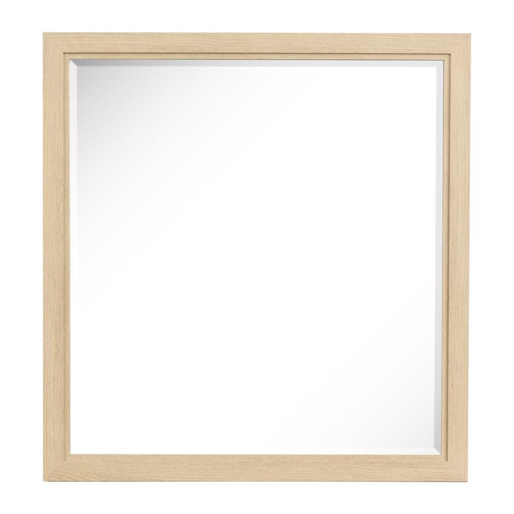Merrifield Sandstone Beige Dresser With Portrait Mirror