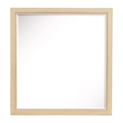 Merrifield Sandstone Beige Dresser With Portrait Mirror