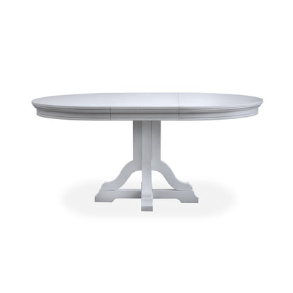 Charleston Harbor Gray Grey Extendable 48" Round Dining Table