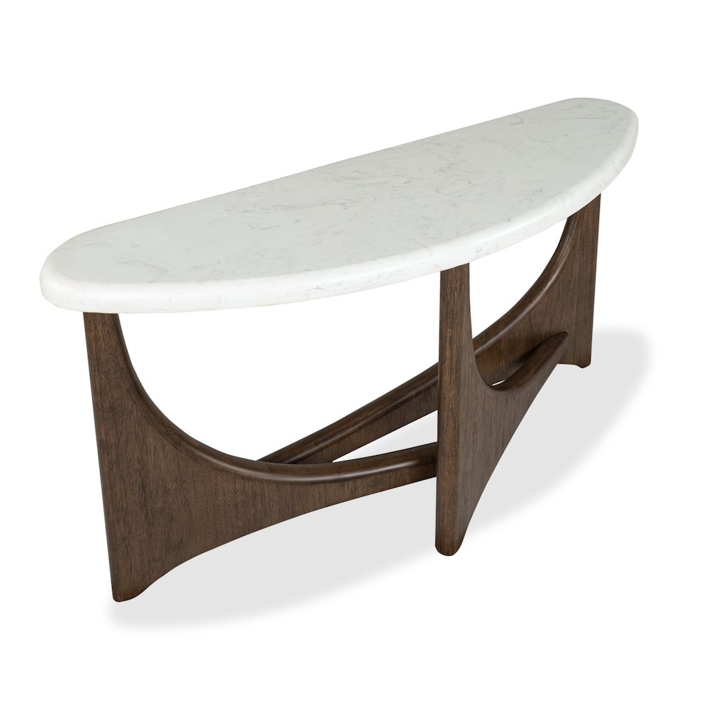 Arwen Turkish Coffee Demilune Sofa Table