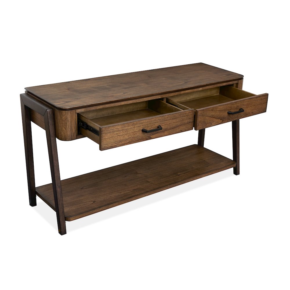 Hallie Milk Chocolate And Dark Chocolate Rectangular Sofa Table