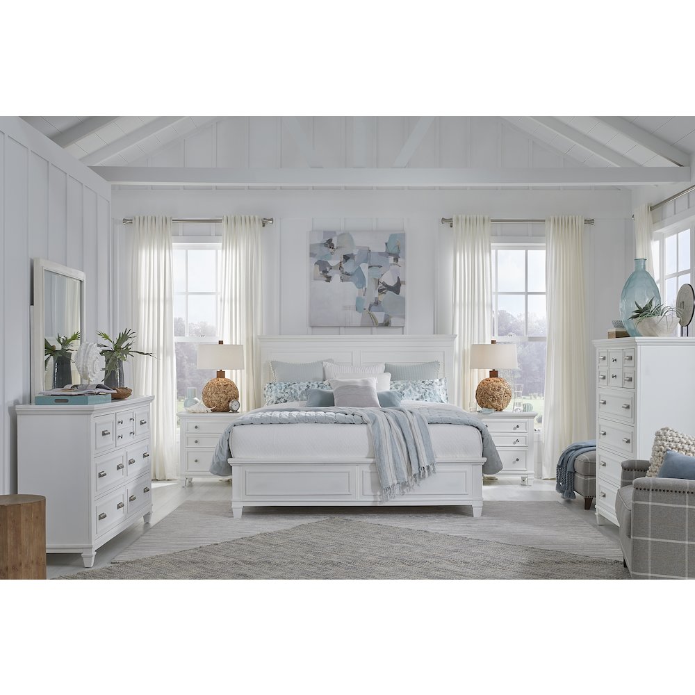 Charleston White Dove White Drawer Nightstand