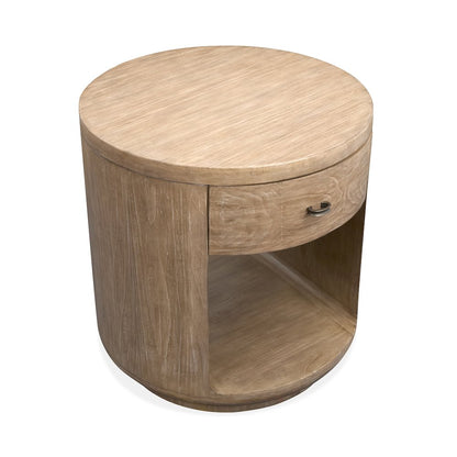 Sanford Chateau Brown Round End Table