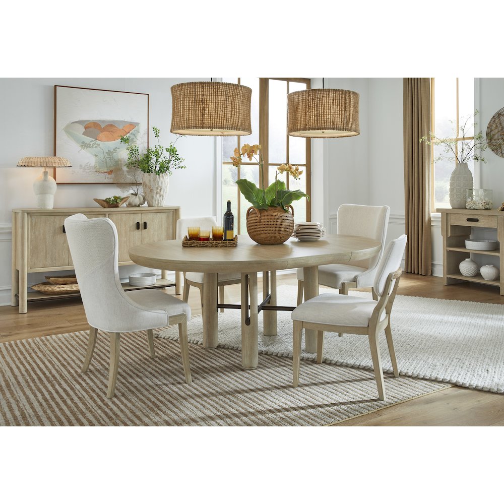 Sunset Cove Sanibel Brown Upholstered Host Chair Two Pack